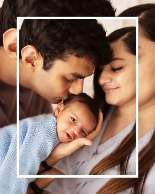 We focus on capturing the profound connection between new parents and their baby. This intimate family portrait session in our studio creates a timeless keepsake of your first moments together.