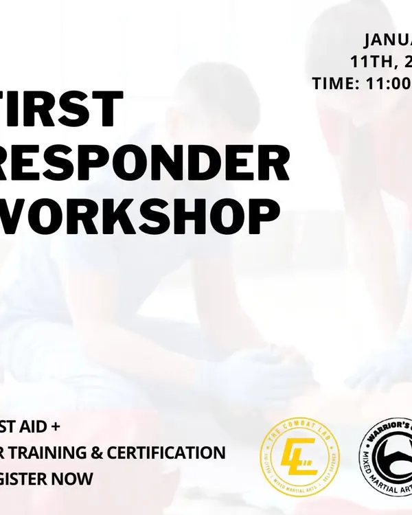 In a combat sport, safety is paramount. We host First Responder workshops that cover the basics of First Aid and CPR, giving our members life-saving skills that are useful both in the gym and in everyday life.