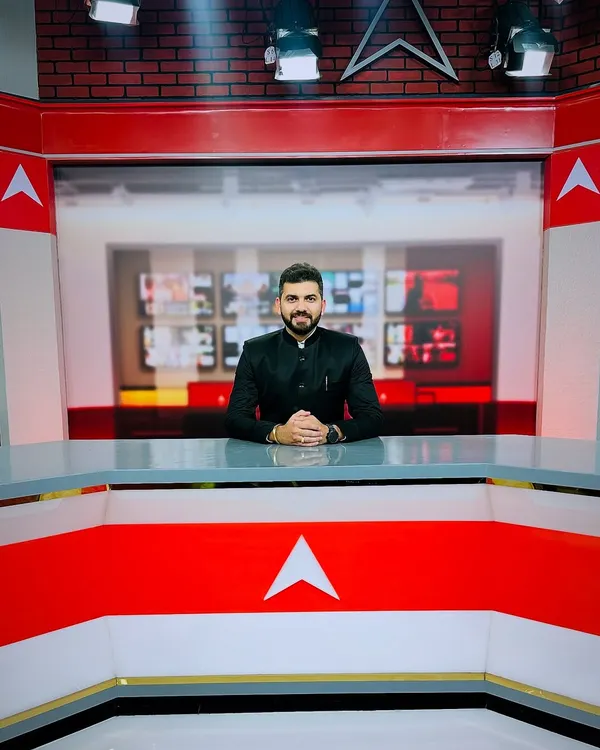 Here I am at the ABP News studio for a discussion. I believe it's important for legal experts to engage with the public through media to help demystify the law for the common person.