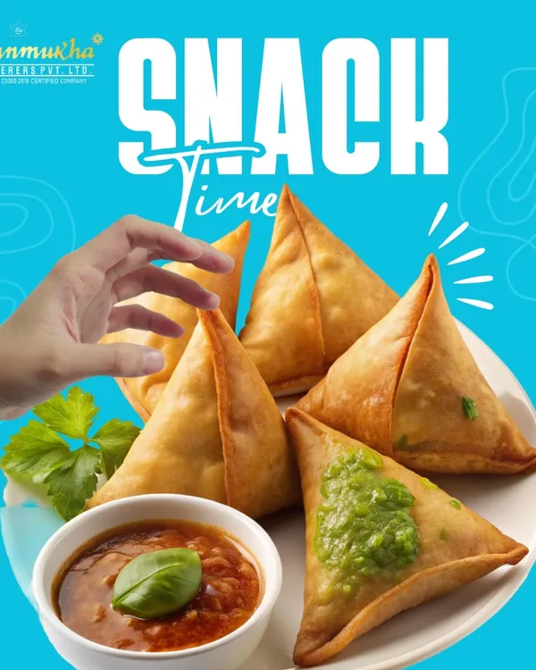 Snack time is perfect for tasty bites. Our Samosas, served with tangy and spicy chutneys, are a classic choice to refresh and energize your guests.
