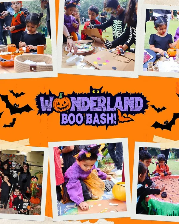 Our Halloween Boo Bash is a collage of spooky fun. Children get to participate in numerous craft stations, sensory play with 'spooky' materials, and show off their creative costumes.