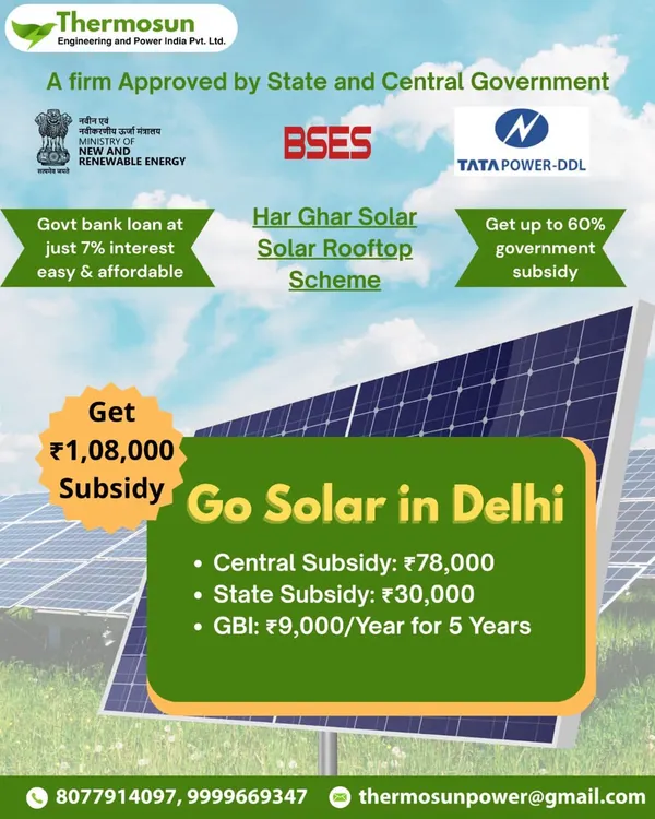 This is the complete breakdown of the benefits. I am an approved vendor for the Har Ghar Solar scheme, which means I can help you get central and state subsidies, plus GBI for 5 years.