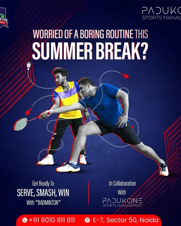 Don't let your summer break be boring. In collaboration with Padukone Sports Management, we offer an exciting badminton program where you can serve, smash, and win. It's the perfect way to stay active and have fun.