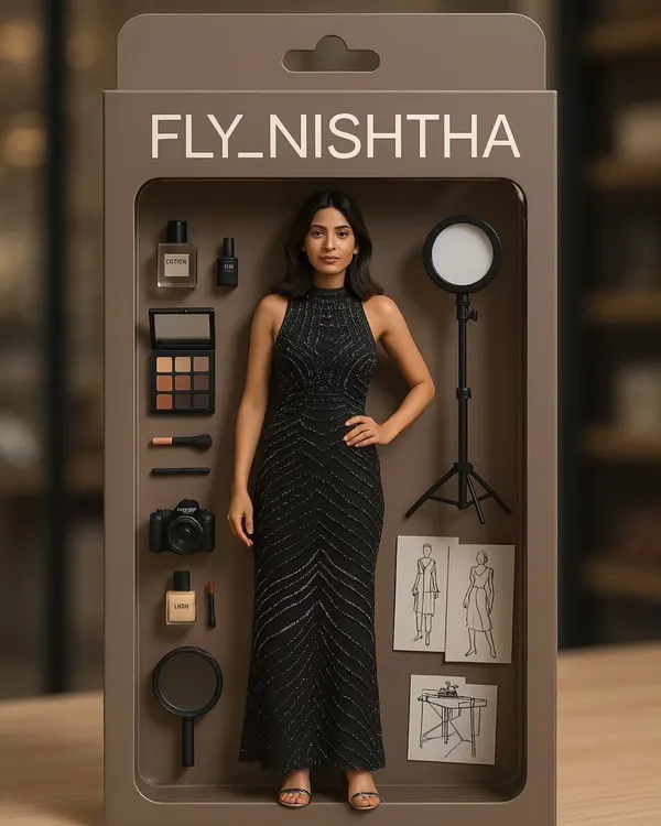 This is me, in a box. It captures everything I love: fashion, beauty, and the creative hustle. This is the energy I bring to every project, combining style with a clear vision to create content that stands out.