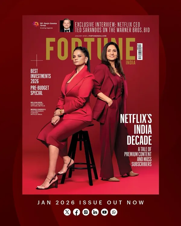 Styling the cover of Fortune India with the incredible leaders of Netflix India was a career milestone. I crafted these powerful, coordinated red and maroon pantsuits to reflect their authority and the bold impact of their brand. This is what corporate power-dressing looks like.