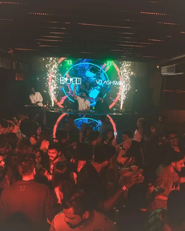 This is the moment we live for. Me at the console, a packed dance floor at Cavalry The Lounge, and the energy hitting its peak with full pyrotechnics. This is the high-energy club experience I create.