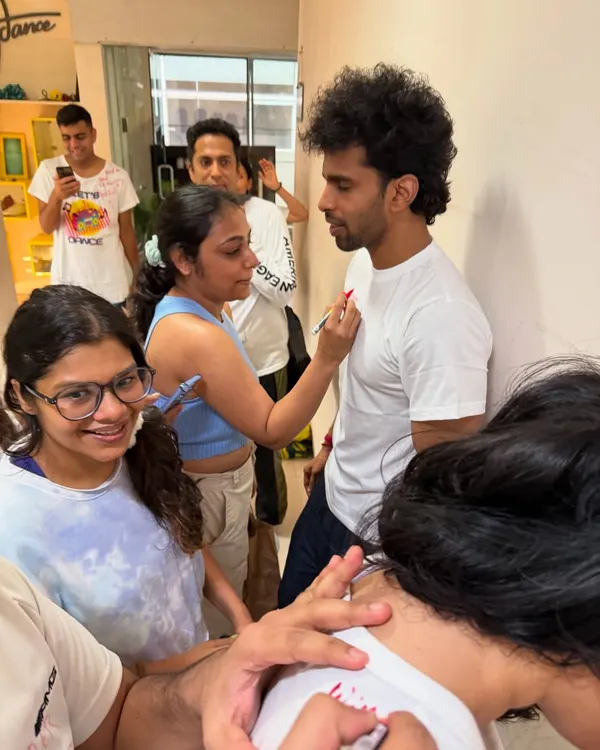 Welcome to the Friendship Day Roast. We ditched the hugs and brought out the salsa burns. Here's a student getting lovingly roasted with a permanent marker, because that's how our dance fam shows affection.