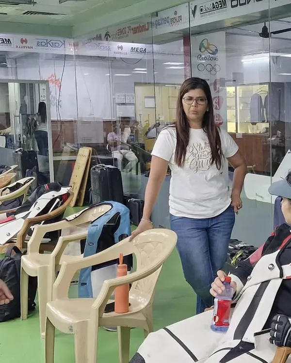 Our founder, Olympian Suma Shirur, sharing her expertise with the next generation of shooters at our Panvel range. Her experience as a finalist in the 2004 Olympics provides invaluable insight for our athletes.