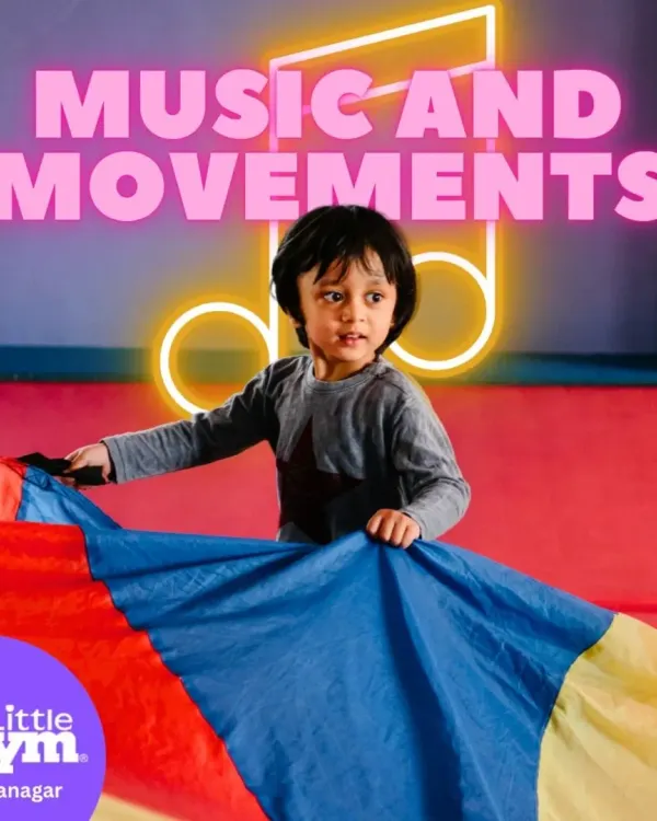 We're turning up the rhythm. Activities with the colorful parachute and music help our little ones groove, wiggle, and giggle their way to better coordination and confidence.