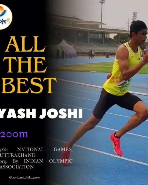 Another goal achieved. So proud of my athlete Yash Joshi for qualifying for the 38th National Games in Uttarakhand. This is a huge milestone that reflects his dedication to our athletic development program.