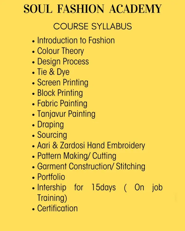 A detailed look at our comprehensive course syllabus. We cover everything from the basics of fashion to portfolio development and an on the job internship.
