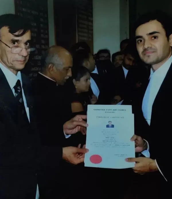 A proud moment from five years ago on my enrollment day. This marked the official beginning of my journey as an advocate, ready to represent clients and fight for their rights.