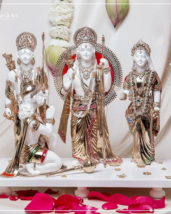 With Diwali approaching, I present this exclusive white and golden Ram Darbar from my Devaarya Collection. This masterpiece, symbolizing devotion and harmony, is designed to illuminate your home with blessings and divine elegance.