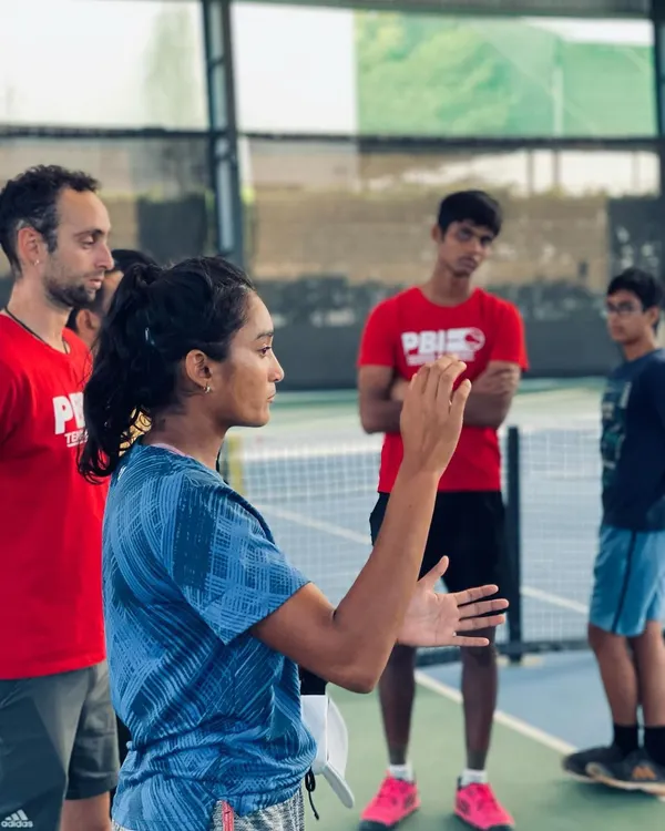 Sahaja Yamalapalli, current India No. 2, shares insights on meditation and visualization with our young players. We believe mental conditioning is just as important as physical training.