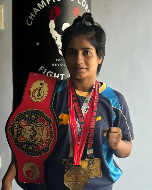 I don’t just train fighters, I build champions. This is our AIMMAF East Zone champion, a testament to the dedication and raw power we cultivate here. She walked in with a goal and walked out with a belt.