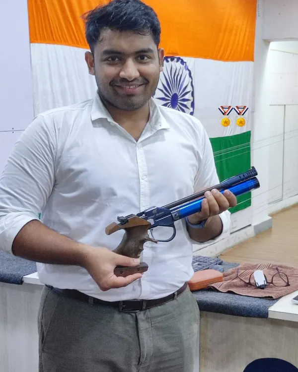 Congratulations to our champion, Kanhaiya Bajaj, for winning the Gold medal at the MAGC State Shooting Championship in Nasik. We are incredibly proud of his achievement.