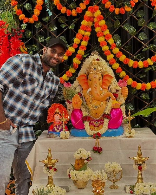 Welcoming Lord Ganesha to our studio. It was a special day where we filled the space with devotion, happiness, and festive vibes.