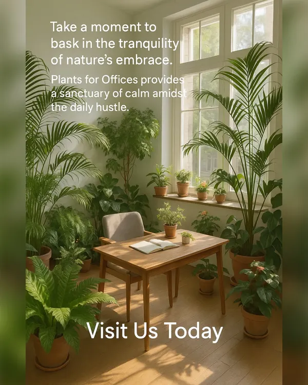 This is the vision we bring to every workspace: a peaceful, green sanctuary that boosts well-being and productivity. We transform ordinary corners into tranquil retreats, helping your team feel refreshed and inspired right at their desks.