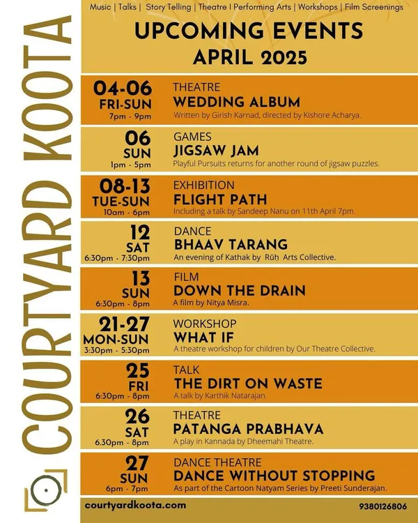 April is here! A look at our packed schedule, featuring theatre, games, dance, film, workshops, and talks. There's always something happening at Koota.