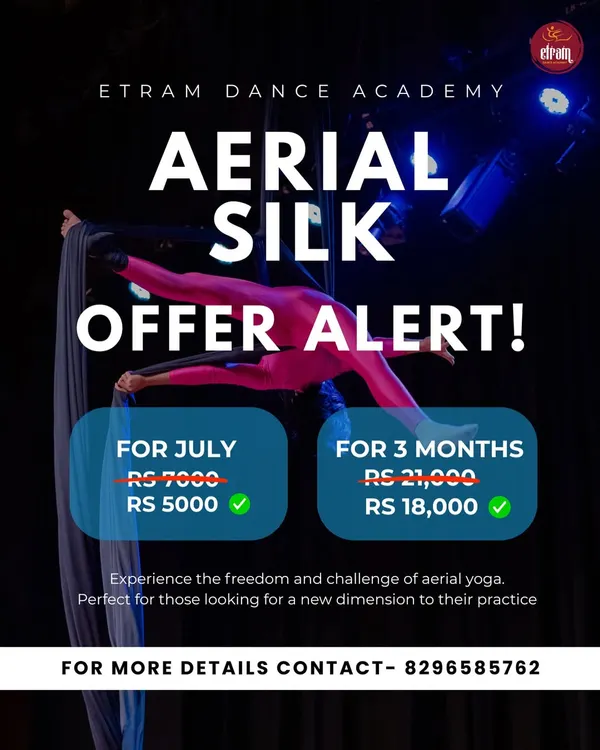 We often have special offers for our Aerial Silk batches. This is a great opportunity to start your aerial journey with us, whether you're looking for a monthly plan or a longer three-month commitment.