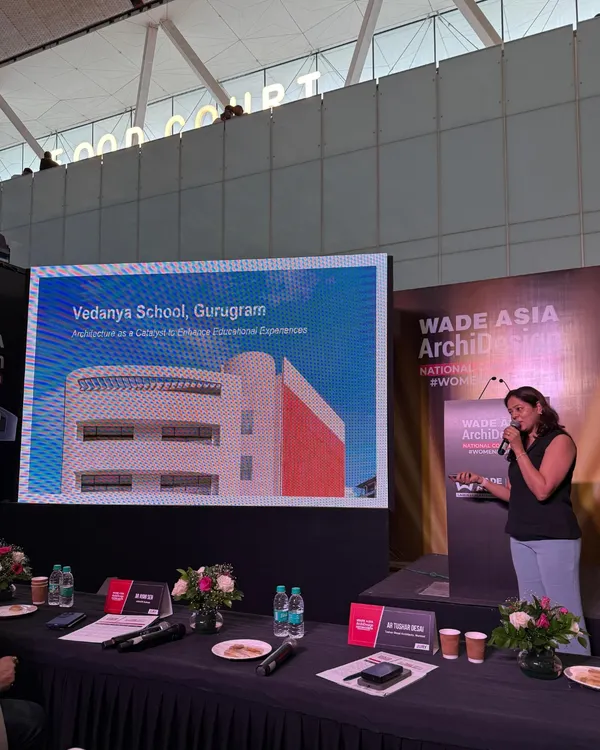 Here, Partner Akanksha Gupta presents the Vedanya School project as a finalist at the WADE ASIA awards. Sharing our work on public platforms allows us to engage in a broader dialogue about how architecture can create vibrant and effective learning environments.