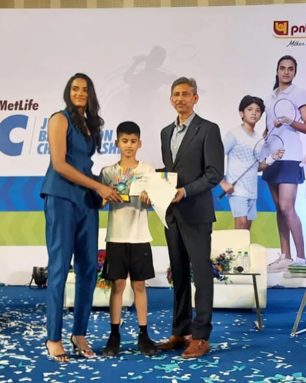A truly proud moment for our academy as our budding player Arjun Singh Raghav receives his runner-up award for the Under-11 boys singles at the JBC tournament from Indian badminton icon PV Sindhu. This is the kind of exposure and inspiration we strive to provide our athletes.