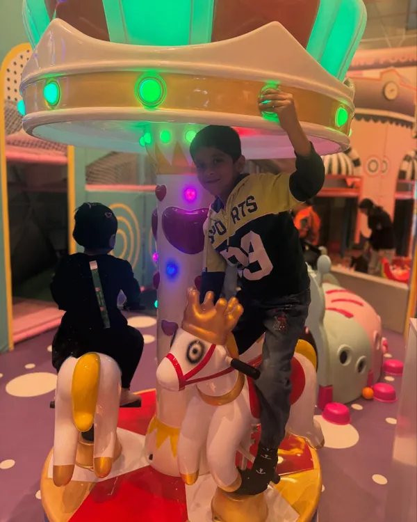 The fun begins on our gentle horse carousel. It's a classic ride that brings a smile to every child's face and is a perfect starting point for a day of play.