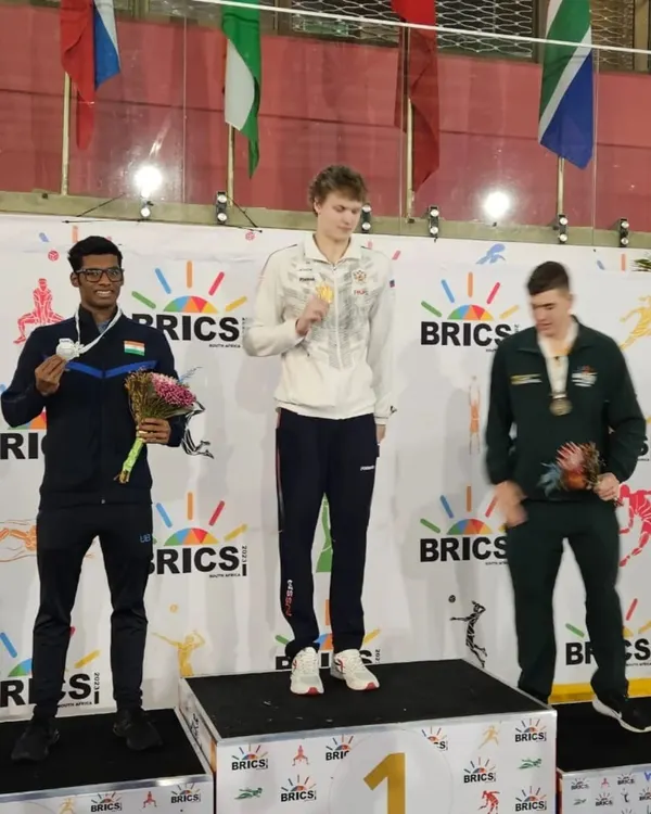 A proud moment seeing my student Nithik on the podium after winning the silver medal in swimming at the BRICS Games. Proper nutrition is a critical component of athletic success at the international level.