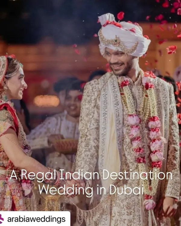 We were thrilled to be the choreographer for this regal Indian destination wedding in Dubai, featured in Arabia Weddings. We worked with the couple to create performances that matched the opulent and unforgettable celebration.