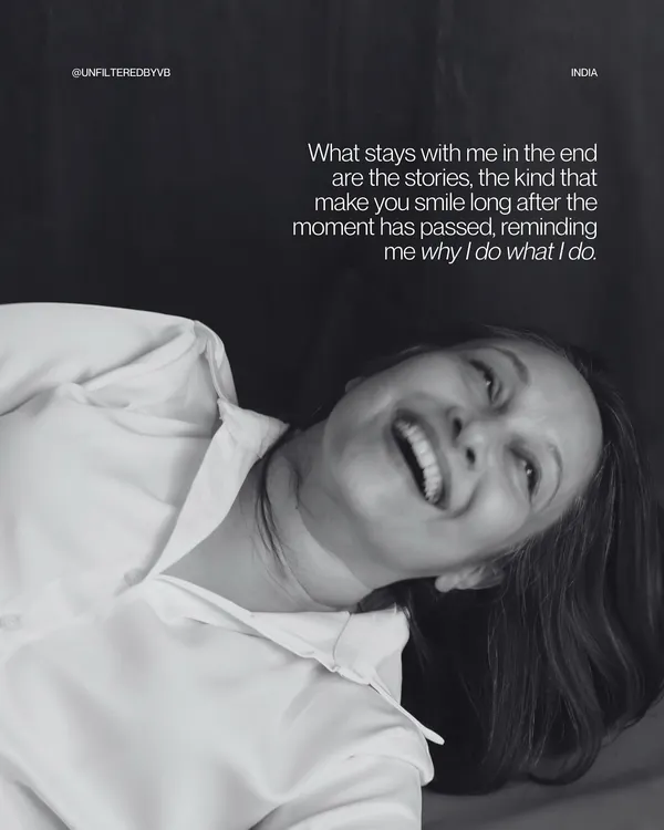 A moment of pure, uninhibited laughter. This black and white self-portrait captures the joy that reminds me why I do what I do.