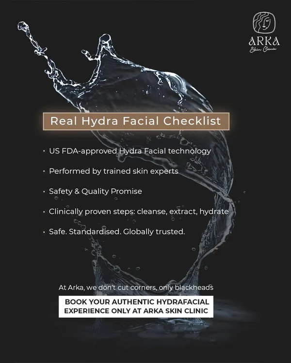 This is my checklist for a real HydraFacial. I only use US FDA-approved technology and follow clinically proven steps to cleanse, extract, and hydrate. At my clinic, we don't cut corners, only blackheads.