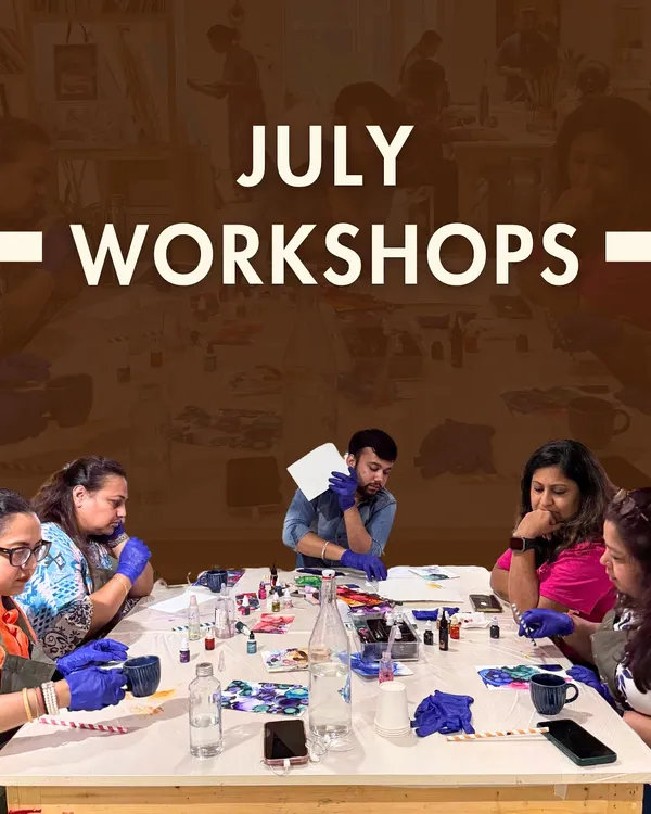 Our July workshop lineup is here. We've planned a month full of amazing art forms and cool projects for you to try at our Gurgaon studio.