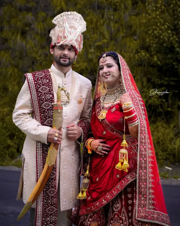 A classic portrait of the bride and groom. I make sure to capture both the traditional attire and the genuine smiles that tell your unique love story.