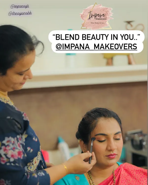 "Blend Beauty In You." This is my philosophy, captured here as I apply eye makeup. I focus on techniques that enhance your unique features.