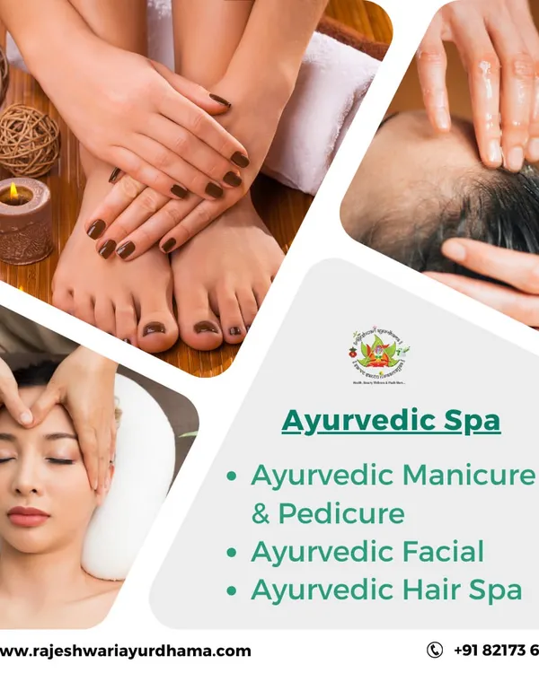 My Ayurvedic spa offers a holistic approach to beauty and wellness. I provide services like natural manicures and pedicures, rejuvenating facials, and nourishing hair spas, all using Ayurvedic principles.