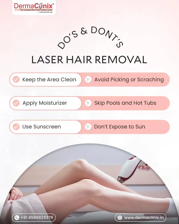 For the best results from your laser hair removal, follow these simple do's and don'ts. Proper aftercare, including moisturizing and using sunscreen, is crucial for maintaining smooth skin.