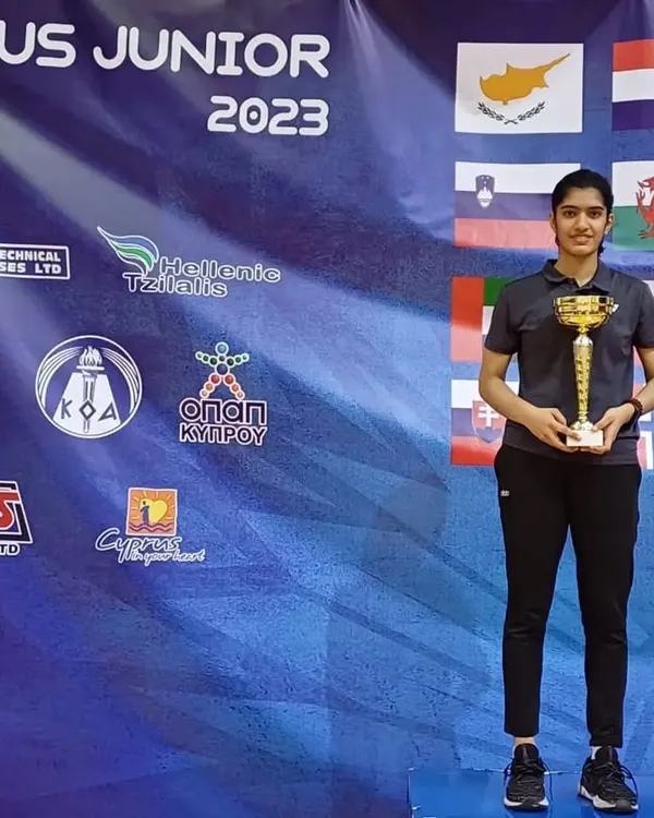 A proud moment for the academy. Our player Raksha Kandasamy won the Gold Medal at the Cyprus Junior International Series 2023, her first BWF Junior International title.