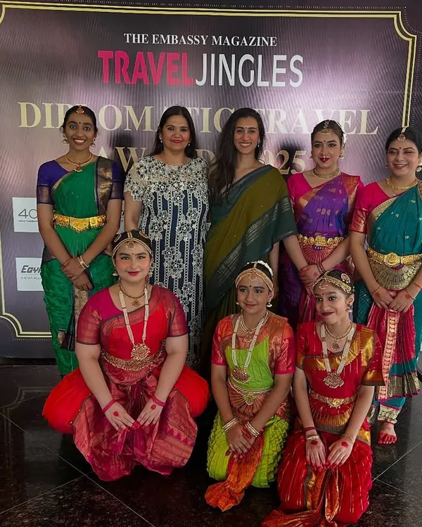A proud moment with my students after their performance at the Diplomatic Travel Awards. They represented our academy and our culture with so much poise.