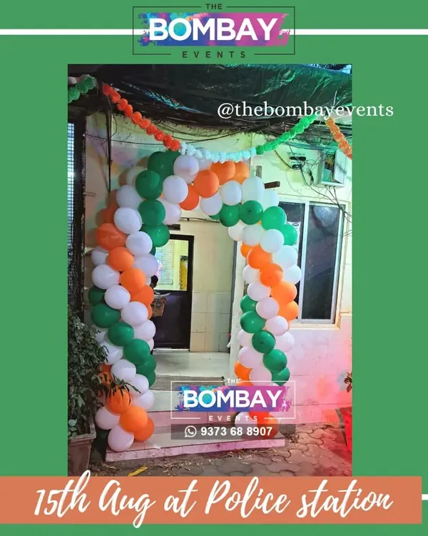 It was an honor to decorate the local police station for the 15th of August. This tricolor balloon arch created a respectful and celebratory entrance for the Independence Day flag hoisting ceremony.