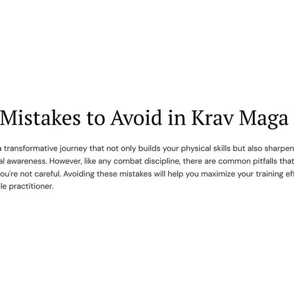 To get better, you must first understand what you are doing wrong. This is an introduction to the common mistakes that can slow your progress or even lead to injury in Krav Maga training.