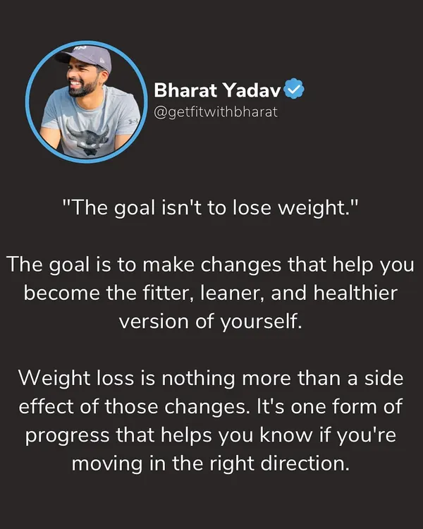 My goal isn't just to help you lose weight. It's to help you make changes that lead to a fitter, leaner, and healthier version of yourself. Weight loss is just a positive side effect of that process.