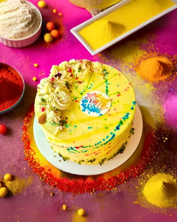 Splash into Holi with our vibrant Thandai cake! It’s the perfect blend of festive colors and the irresistible traditional flavor of thandai, making it a unique slice of happiness for your celebration.