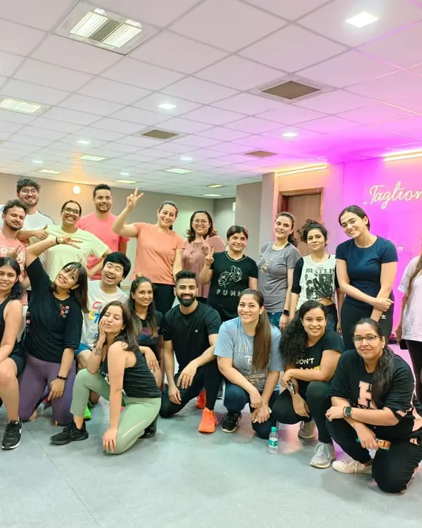 Look at this amazing group from my first ever Zumba workshop! The energy was incredible, and it was so rewarding to see everyone come together.