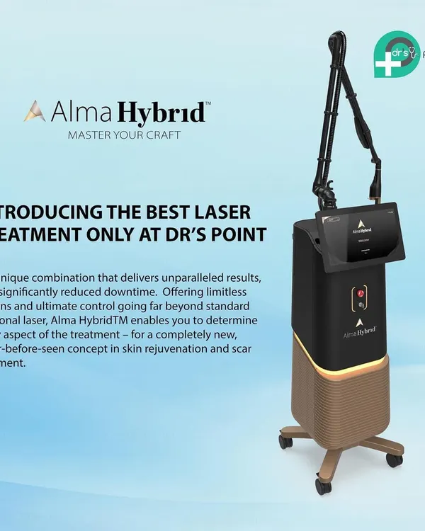 Introducing the Alma Hybrid, the best laser treatment available at our clinic. It combines multiple laser technologies to deliver unparalleled results in skin rejuvenation and scar treatment with reduced downtime.