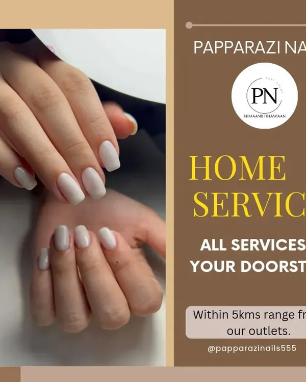 Can't come to us? No problem. We offer home services for all our nail treatments within a 5km range of our outlets.