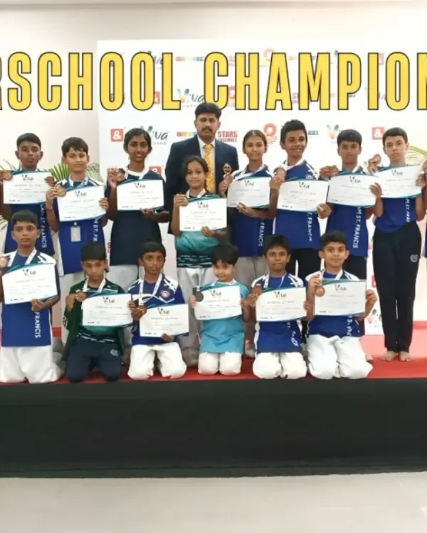 The entire team of winners from the 2025 Interschool Championship. I am incredibly proud to stand with these dedicated young athletes who represented our academy with skill and honor.