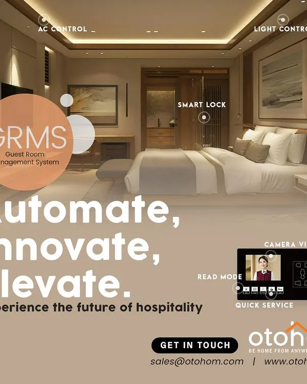 Our Guest Room Management System (GRMS) is the key to automating, innovating, and elevating the hospitality experience. This system gives guests control over their environment while providing management with powerful efficiency tools.