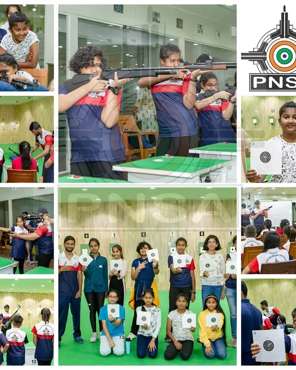 This collage captures the energy and excitement of our young shooters. It's incredible to see them embrace the sport, learn discipline, and proudly display their target sheets after a session.