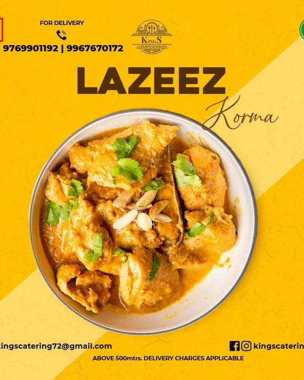 Our Lazeez Korma is a symphony of flavors. This rich and creamy curry is made with tender meat and aromatic spices, creating a taste that lingers.