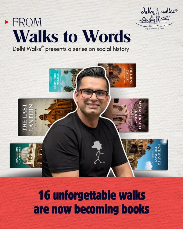 This is where it all begins. For years, I’ve walked Delhi's streets with you, sharing its stories. Now, I'm turning those walks into words, creating a 16-part book series so you can hold the city's soul in your hands.